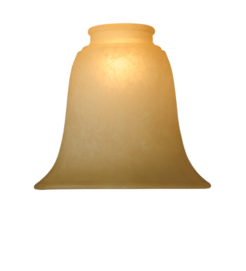 Meyda Lighting Ida Bell 6"W x 5"H Caramel Speck Shade Glass