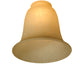 Meyda Lighting Ida Bell 6"W x 5"H Caramel Speck Shade Glass