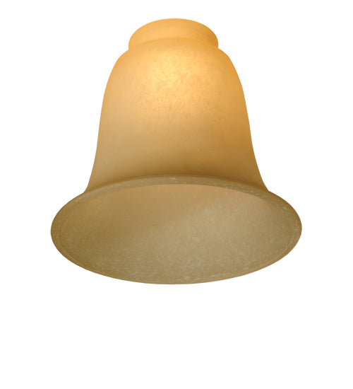 Meyda Lighting Ida Bell 6"W x 5"H Caramel Speck Shade Glass