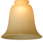 Meyda Lighting Ida Bell 6"W x 5"H Caramel Speck Shade Glass