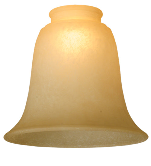 Meyda Lighting Ida Bell 6"W x 5"H Caramel Speck Shade Glass