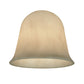 Meyda Lighting Ida Bell 6"W x 5"H White Swirl Acrylic Shade