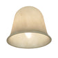 Meyda Lighting Ida Bell 6"W x 5"H White Swirl Acrylic Shade