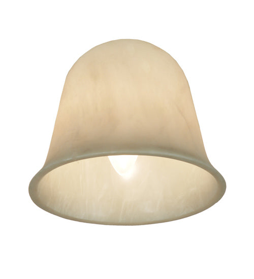 Meyda Lighting Ida Bell 6"W x 5"H White Swirl Acrylic Shade