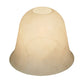 Meyda Lighting Ida Bell 6"W x 5"H White Swirl Acrylic Shade