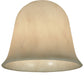 Meyda Lighting Ida Bell 6"W x 5"H White Swirl Acrylic Shade