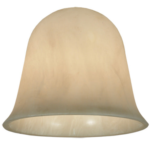 Meyda Lighting Ida Bell 6"W x 5"H White Swirl Acrylic Shade