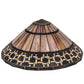 Meyda Lighting Ilona 20"W x 9"H Multi-Colored Shade Glass