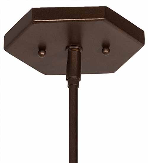 Meyda Lighting Ilona 36" 2-Light China Mahogany Bronze Island Pendant Light With Brown & Beige Shade Glass