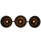 Meyda Lighting Ilona 67" 3-Light Mahogany Bronze Island Pendant Light With Multi-Colored Shade Glass