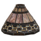 Meyda Lighting Ilona 9" Multi-Colored Shade Glass