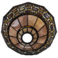 Meyda Lighting Ilona 9" Multi-Colored Shade Glass