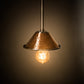 Meyda Lighting Imperial 6" Hammered Copper & Stainless Steel Mini Pendant Light