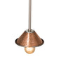 Meyda Lighting Imperial 6" Hammered Copper & Stainless Steel Mini Pendant Light