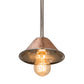 Meyda Lighting Imperial 6" Hammered Copper & Stainless Steel Mini Pendant Light