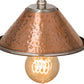 Meyda Lighting Imperial 6" Hammered Copper & Stainless Steel Mini Pendant Light
