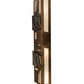 Meyda Lighting Indigo 12" 4-Light Burnished Transparent Copper Wall Sconce With White Statuario Idalight Shade Glass