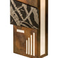 Meyda Lighting Indigo 12" 4-Light Burnished Transparent Copper Wall Sconce With White Statuario Idalight Shade Glass
