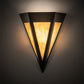 Meyda Lighting Infinity 10" Timeless Bronze Wall Sconce With Beige Art Shade Glass