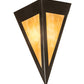 Meyda Lighting Infinity 10" Timeless Bronze Wall Sconce With Beige Art Shade Glass