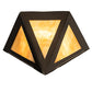 Meyda Lighting Infinity 10" Timeless Bronze Wall Sconce With Beige Art Shade Glass
