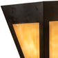 Meyda Lighting Infinity 10" Timeless Bronze Wall Sconce With Beige Art Shade Glass