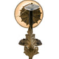 Meyda Lighting Ingrid 6" Timeless Bronze & Gold Accents Wall Sconce With Cream Textrene Trumpet Shade