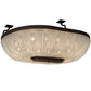 Meyda Lighting Innsbruck 84" 14-Light Semi-flush Mount Light With Clear Crystal Shade