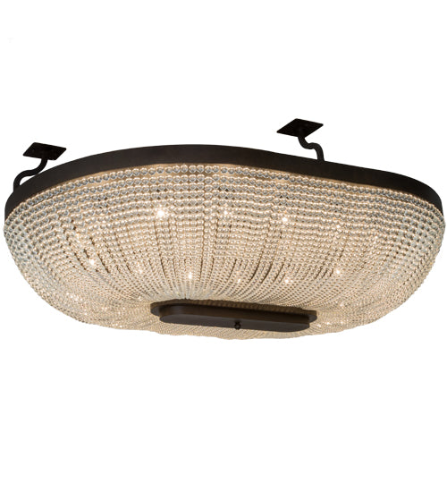 Meyda Lighting Innsbruck 84" 14-Light Semi-flush Mount Light With Clear Crystal Shade