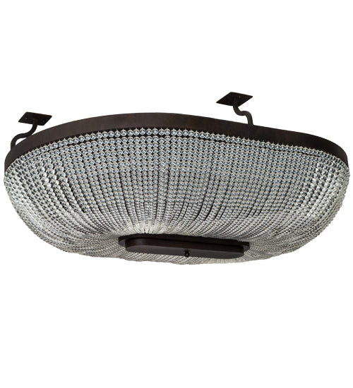 Meyda Lighting Innsbruck 84" 14-Light Semi-flush Mount Light With Clear Crystal Shade