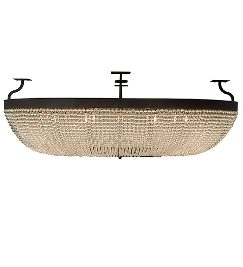 Meyda Lighting Innsbruck 84" 14-Light Semi-flush Mount Light With Clear Crystal Shade