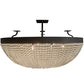 Meyda Lighting Innsbruck 84" 14-Light Semi-flush Mount Light With Clear Crystal Shade