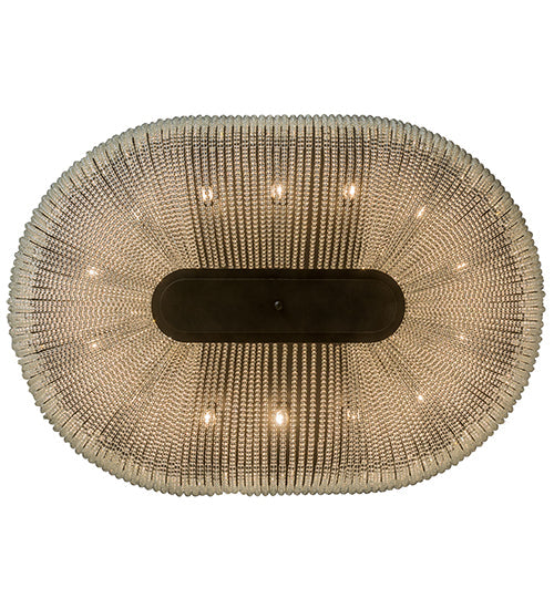 Meyda Lighting Innsbruck 84" 14-Light Semi-flush Mount Light With Clear Crystal Shade