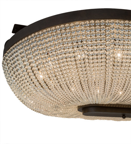 Meyda Lighting Innsbruck 84" 14-Light Semi-flush Mount Light With Clear Crystal Shade
