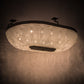 Meyda Lighting Innsbruck 84" 14-Light Semi-flush Mount Light With Clear Crystal Shade