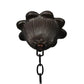 Meyda Lighting Iris 26" 6-Light Mahogany Bronze Chandelier With Flower Shade Glass