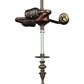 Meyda Lighting Iris 9" 3-Light Mahogany Bronze Pendant Light Hardware