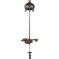 Meyda Lighting Iris 9" 3-Light Mahogany Bronze Pendant Light Hardware