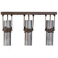 Meyda Lighting Iron Mountain 27" 3-Light Sophia Sepia Island Pendant Light With Industrial Steel Shade