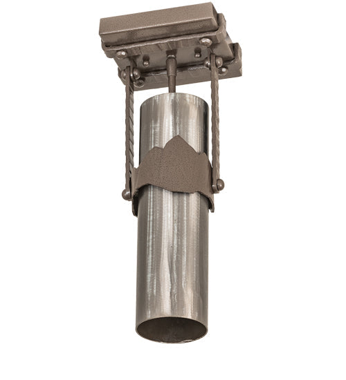 Meyda Lighting Iron Mountain 8" Sophia Sepia Flush Mount Light