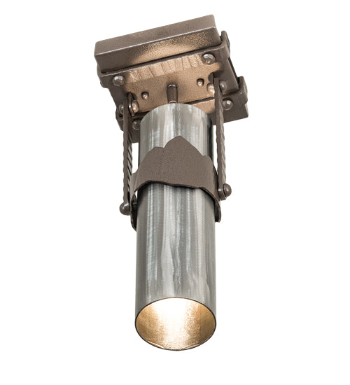 Meyda Lighting Iron Mountain 8" Sophia Sepia Flush Mount Light