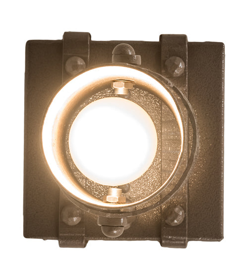 Meyda Lighting Iron Mountain 8" Sophia Sepia Flush Mount Light