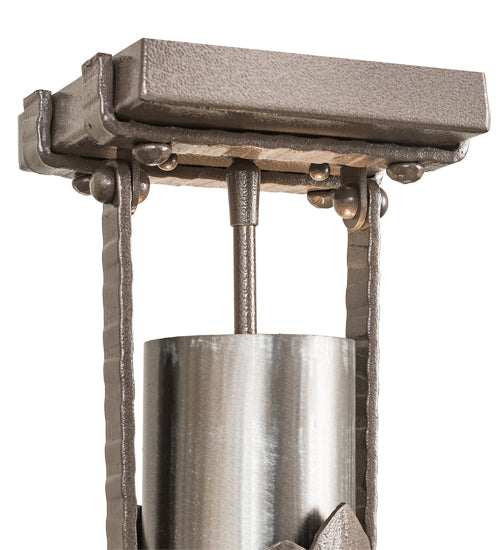 Meyda Lighting Iron Mountain 8" Sophia Sepia Flush Mount Light
