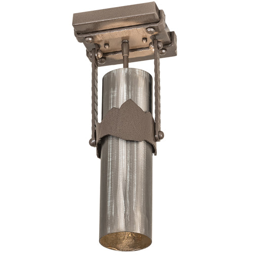 Meyda Lighting Iron Mountain 8" Sophia Sepia Flush Mount Light