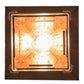 Meyda Lighting Irwindale 17" Copper Metallic Lantern Pendant Light With Green Opal Shade Glass