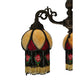 Meyda Lighting Isabella 20" 3-Light 3-Arm Chandelier With Multi-Colored Shade