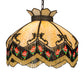 Meyda Lighting Isabella 21" 3-Light Craftsman Brown Pendant Light With Beige Art Glass & Fringe Shade