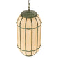 Meyda Lighting Islington 13" 3-Light Tarnished Copper Pendant Light With Beige Botticino Idalight Shade