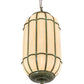 Meyda Lighting Islington 13" 3-Light Tarnished Copper Pendant Light With Beige Botticino Idalight Shade