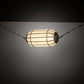 Meyda Lighting Islington Catenary 32" 3-Light Tarnished Copper Pendant Light With Beige Botticino Idalight Shade